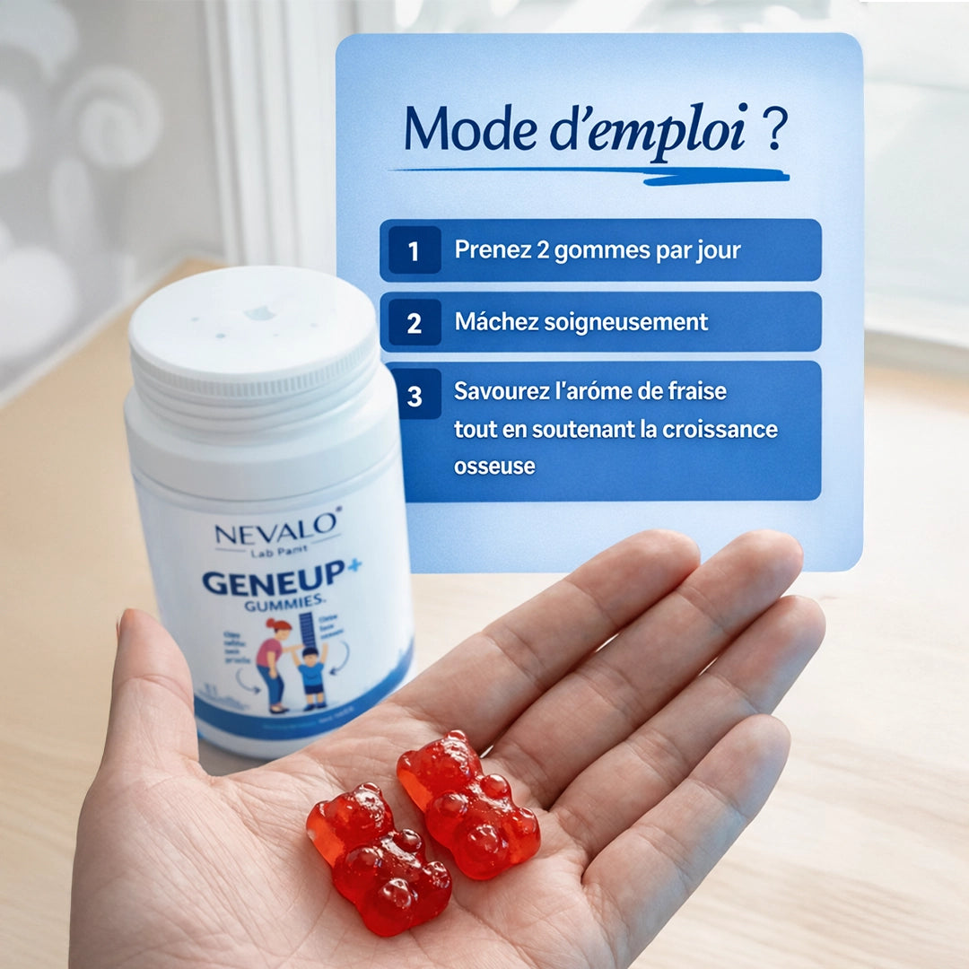 GENEUP+ Gummies – Soutenez sa croissance et sa vitalité au quotidien