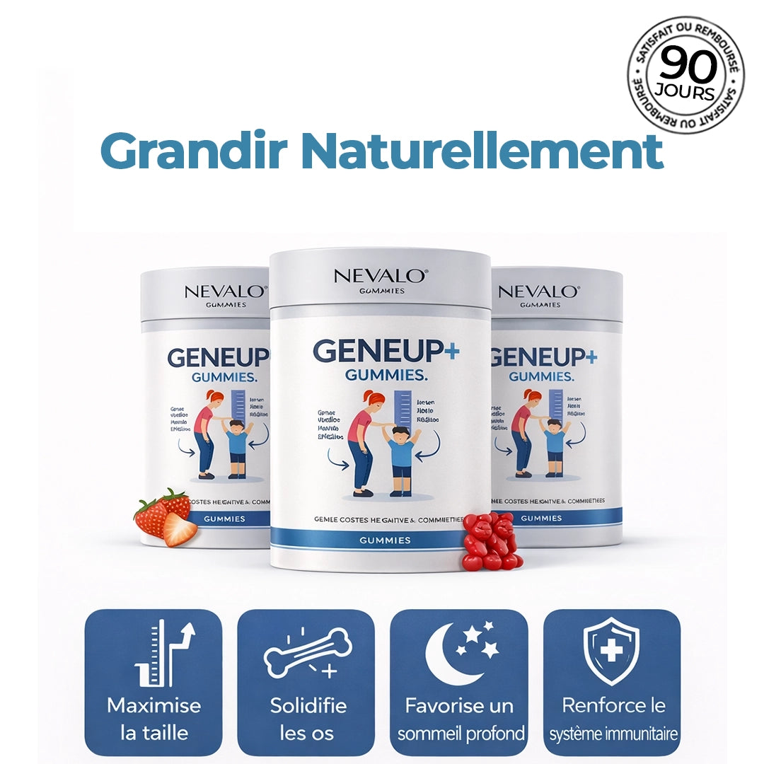 GENEUP+ Gummies – Soutenez sa croissance et sa vitalité au quotidien